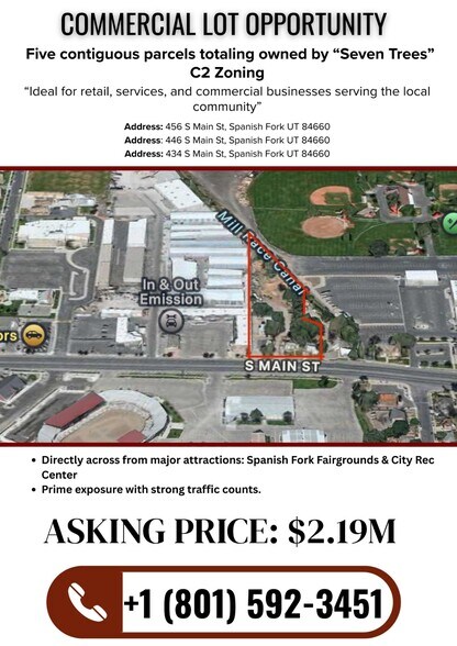 Primary Photo Of 434-456 Main St, Spanish Fork Land For Sale