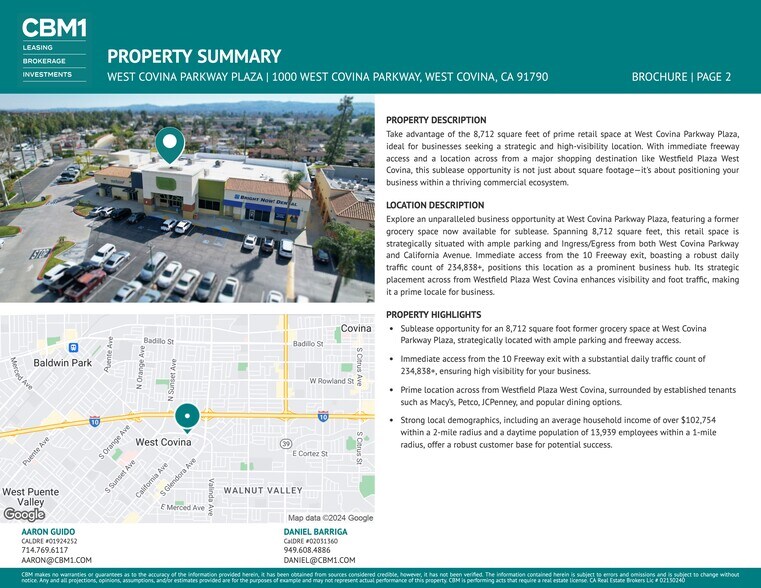 More Photos Of 1000-1100 W West Covina Pky, West Covina General Retail For Lease