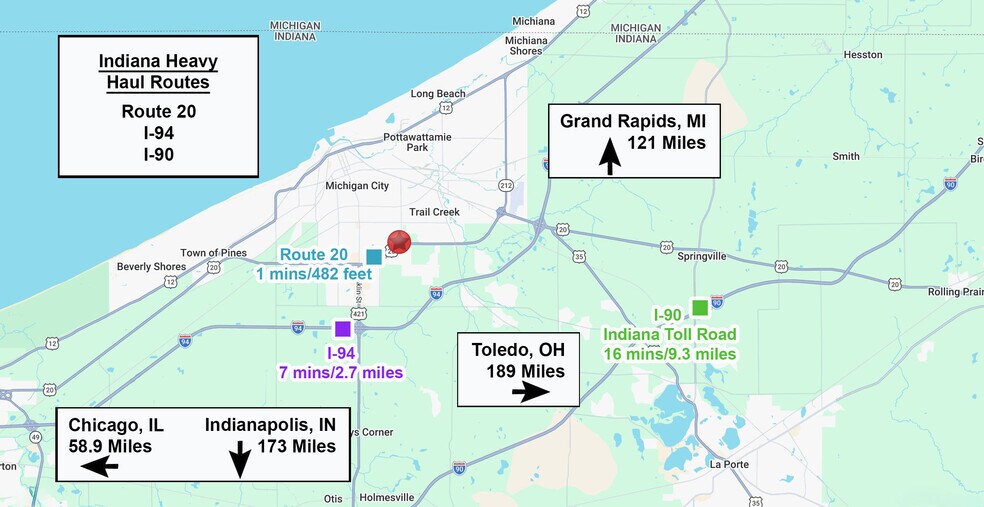 More Photos Of Barker Rd @ E US 20, Michigan City Land For Sale