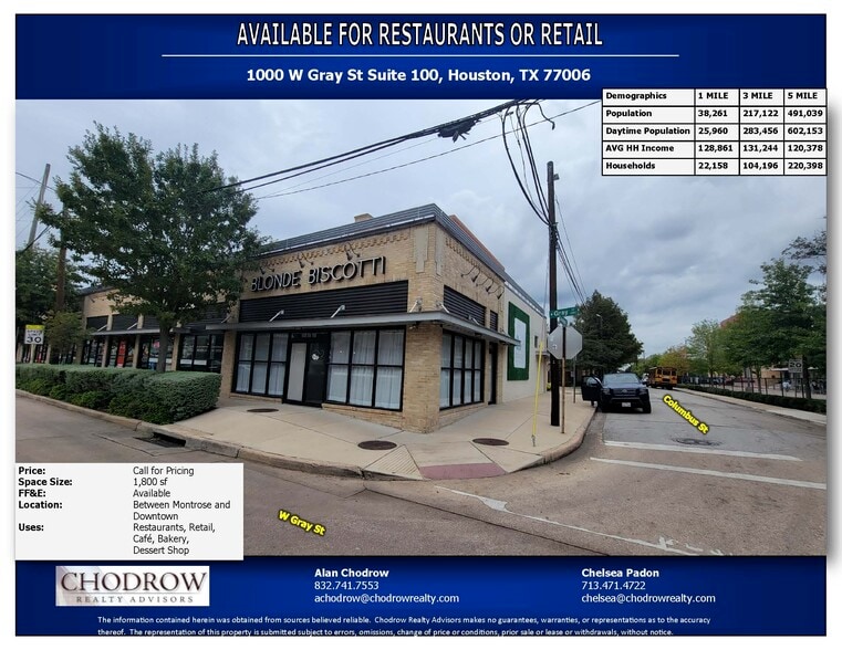 Primary Photo Of 1000-1020 W Gray St, Houston Storefront For Lease