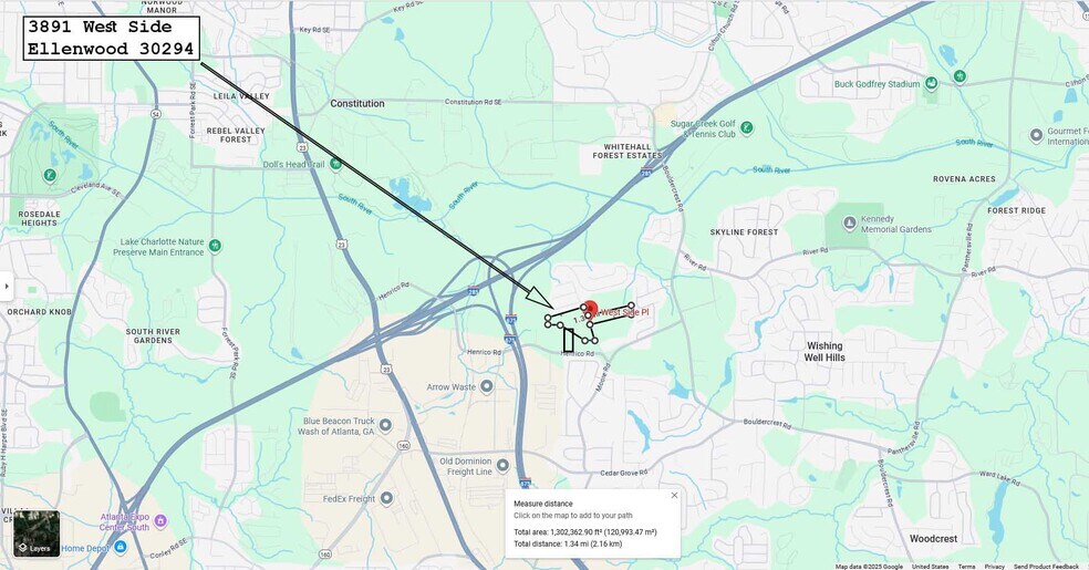 More Photos Of 3891 W Side Pl, Ellenwood Land For Sale