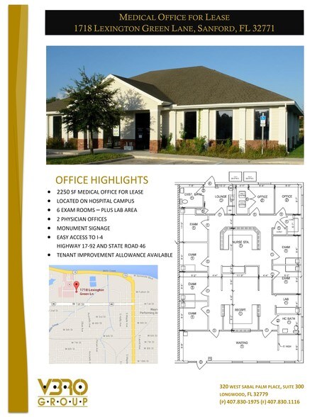 More Photos Of 1708-1718 Lexington Green Ln, Sanford Medical For Sale