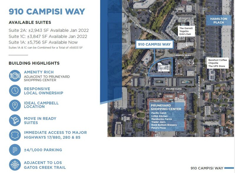 More Photos Of 910 Campisi Way, Campbell Loft Creative Space For Lease