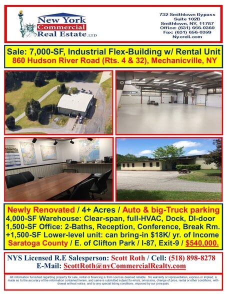 More Photos Of 860 Hudson River Rd, Mechanicville Manufacturing For Lease