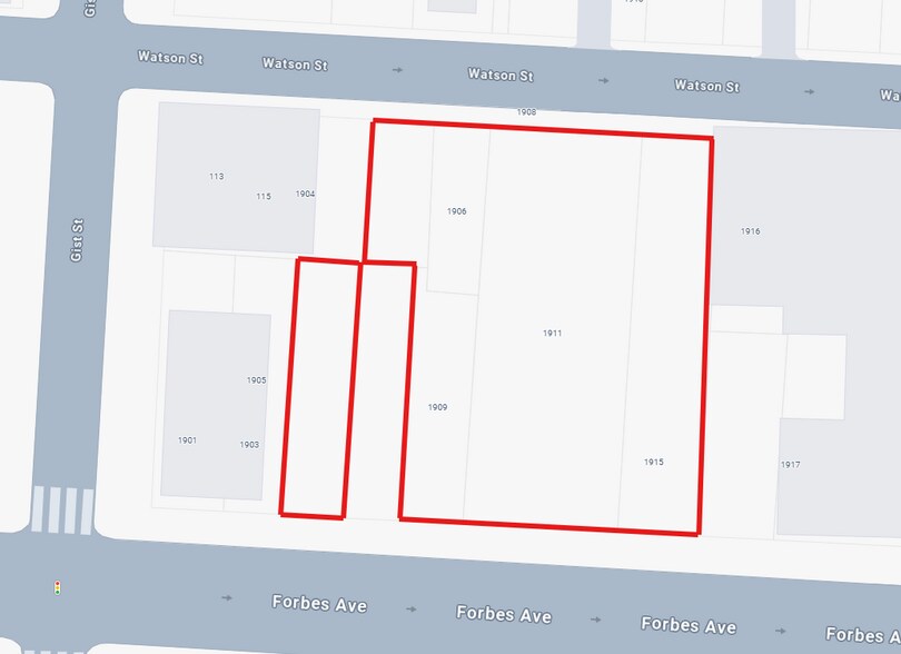 More Photos Of 1911 Forbes Ave, Pittsburgh Land For Lease