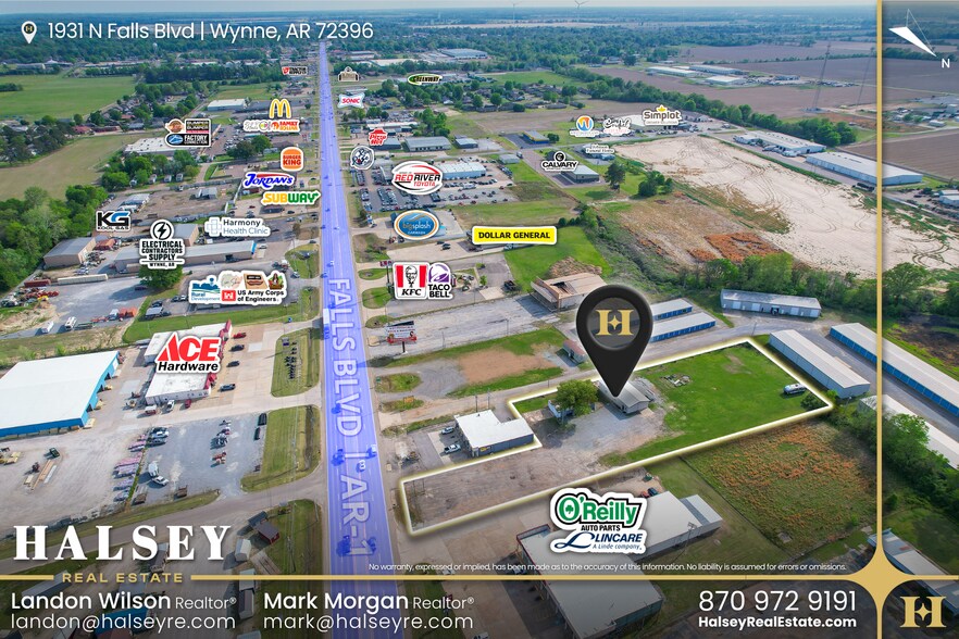 More Photos Of 1931 Falls Blvd N, Wynne Land For Sale