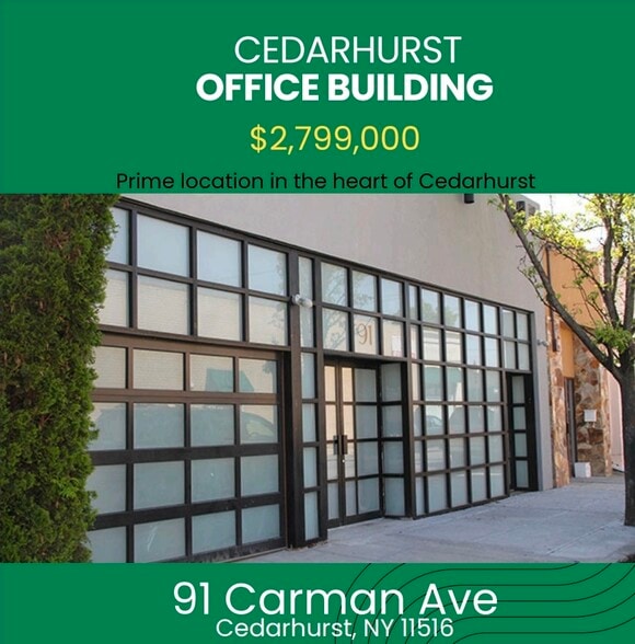 Primary Photo Of 91 Carman Ave, Cedarhurst Office For Sale