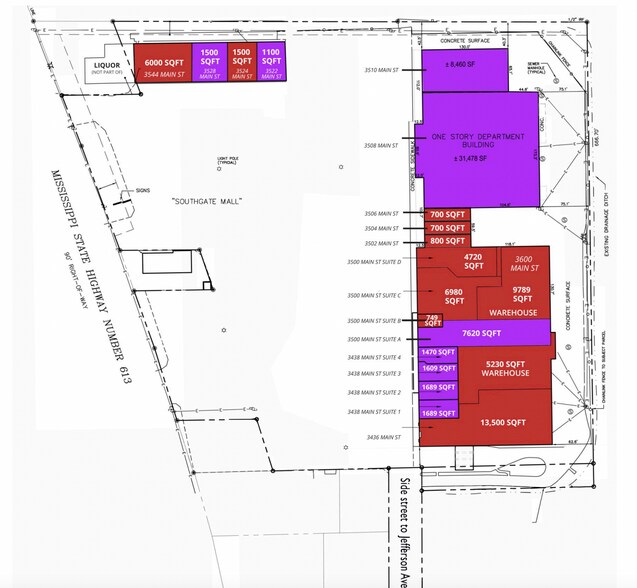 More Photos Of 3436-3544 Main St, Moss Point Unknown For Lease