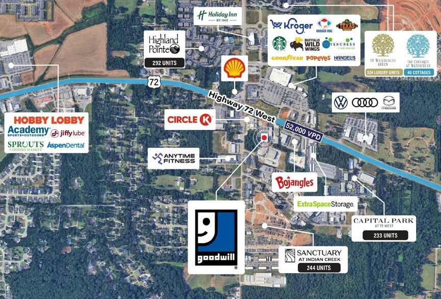 More Photos Of 7105 Highway 72 W, Huntsville General Retail For Sale