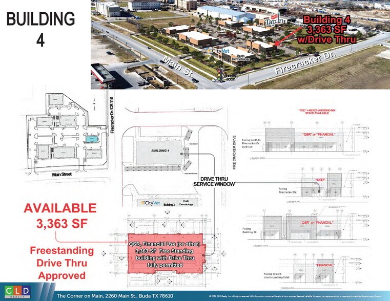 More Photos Of The Corner on Main, Buda Restaurant For Lease