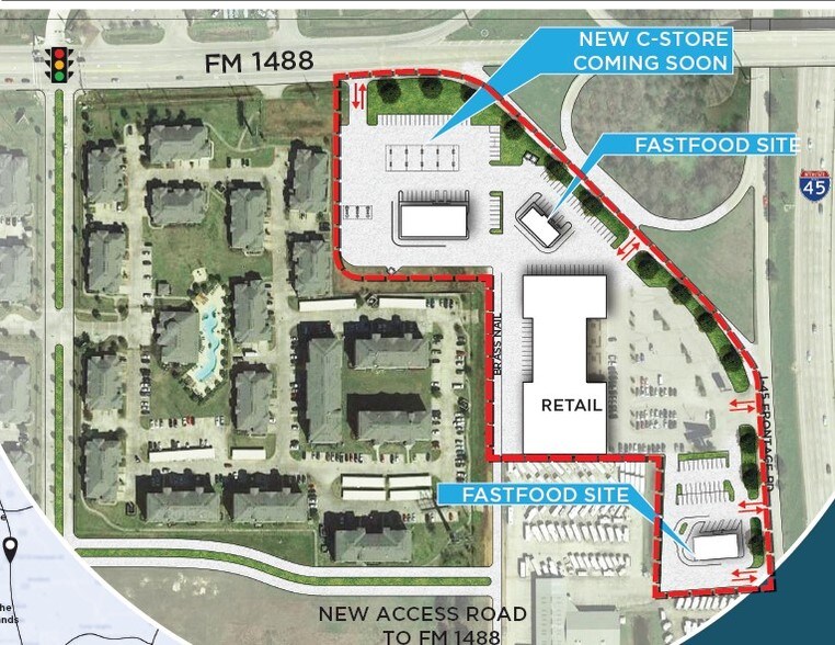 More Photos Of 15222-15258 N I-45, Conroe Unknown For Lease