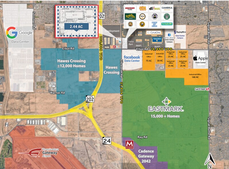 More Photos Of NWC Elliot Road & Ellsworth Road, Mesa Land For Sale