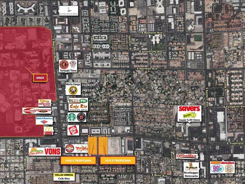 More Photos Of 1455-1515 E Tropicana Ave, Las Vegas Unknown For Lease