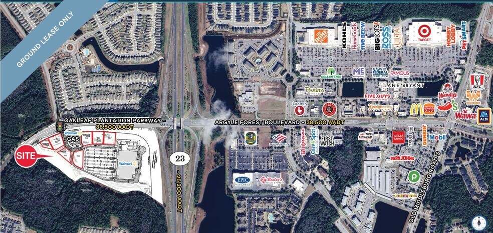 Primary Photo Of SWC Oakleaf Plantation Pky & Cecile Commerce Center Pk, Jacksonville Land For Lease