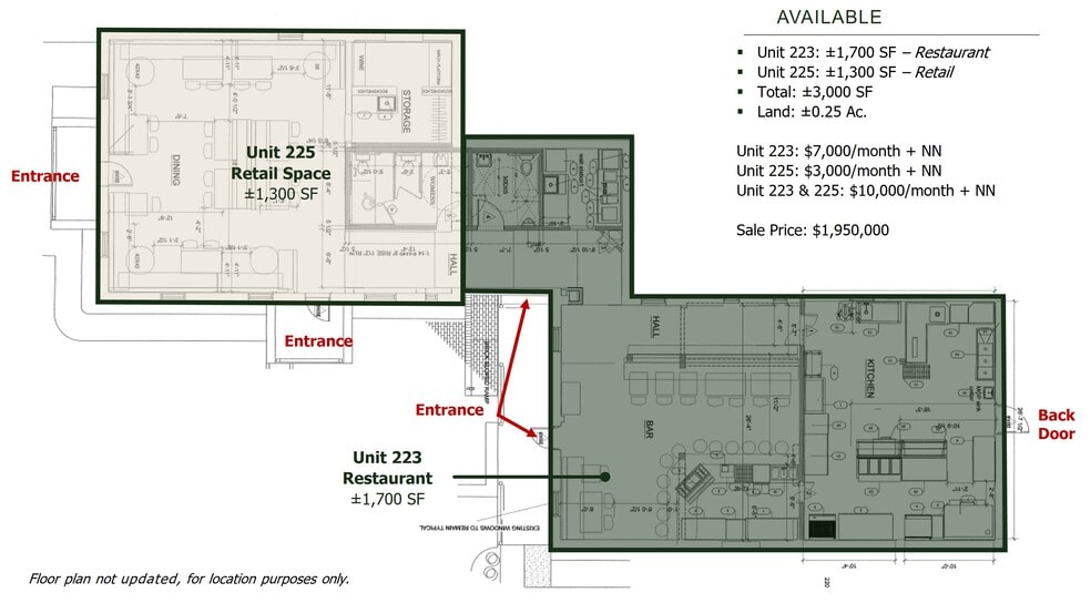 More Photos Of 223 & 225 Johnson St., Santa Fe Restaurant For Lease