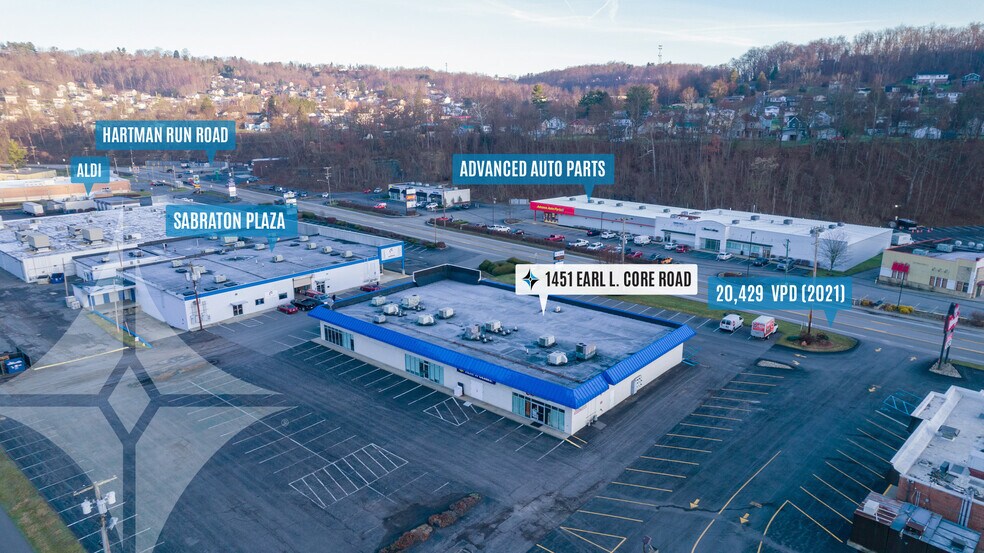 More Photos Of 1451 Earl L Core Rd, Morgantown Storefront Retail Office For Lease