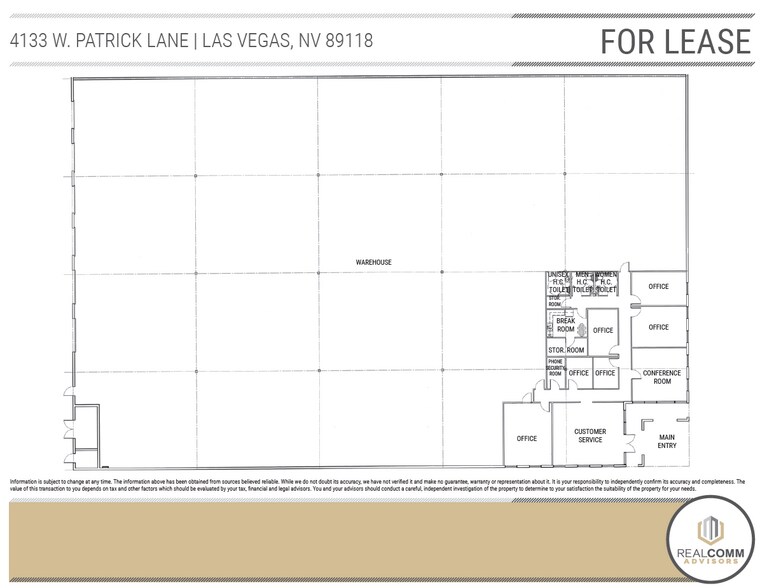 More Photos Of 4133 W Patrick Ln, Las Vegas Warehouse For Lease