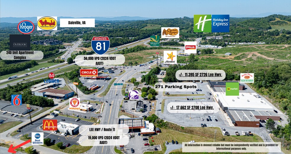 More Photos Of 2708 Lee Hwy, Troutville Freestanding For Lease