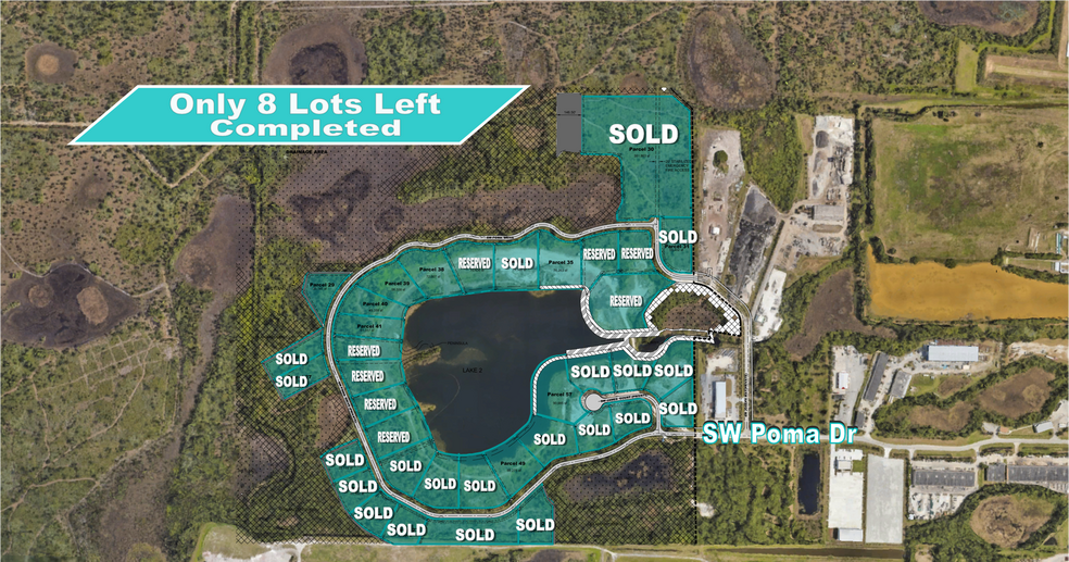 Primary Photo Of Poma Dr Industrial Lots, Palm City Land For Sale