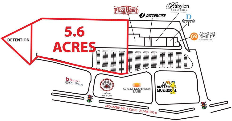 More Photos Of 4278 Mid Rivers Mall Dr, Saint Peters Land For Lease