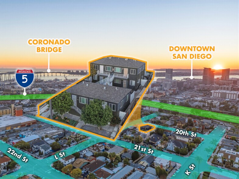 Primary Photo Of 215-221 20th St, San Diego Apartments For Sale