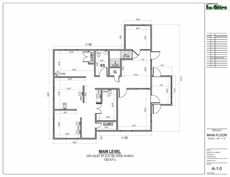 More Photos Of 1275 Joliet St, Dyer General Retail For Sale