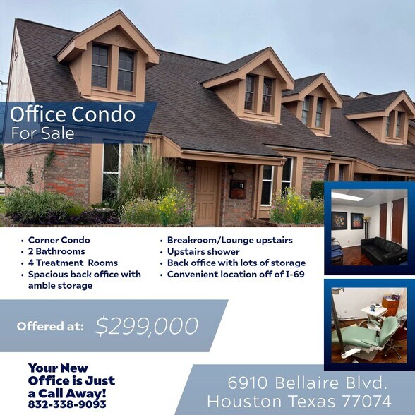Primary Photo Of 6910 Bellaire Blvd, Houston Office For Sale