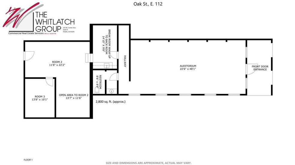 More Photos Of 112 E Oak Ave, Visalia General Retail For Sale