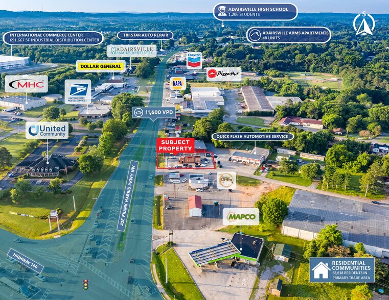 More Photos Of 6343 Joe Frank Harris Pky NW, Adairsville Fast Food For Sale