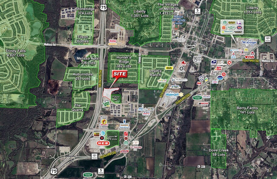 More Photos Of NEC Willow Grove Way & Hwy 75, Melissa Land For Lease