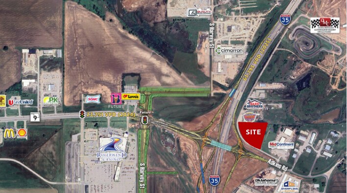 More Photos Of 1037 W Adkins Hill Rd, Norman Land For Sale