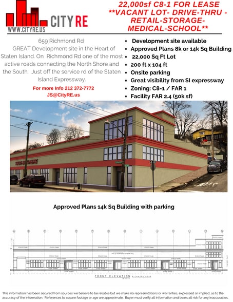 More Photos Of 659 Richmond Rd, Staten Island Land For Lease