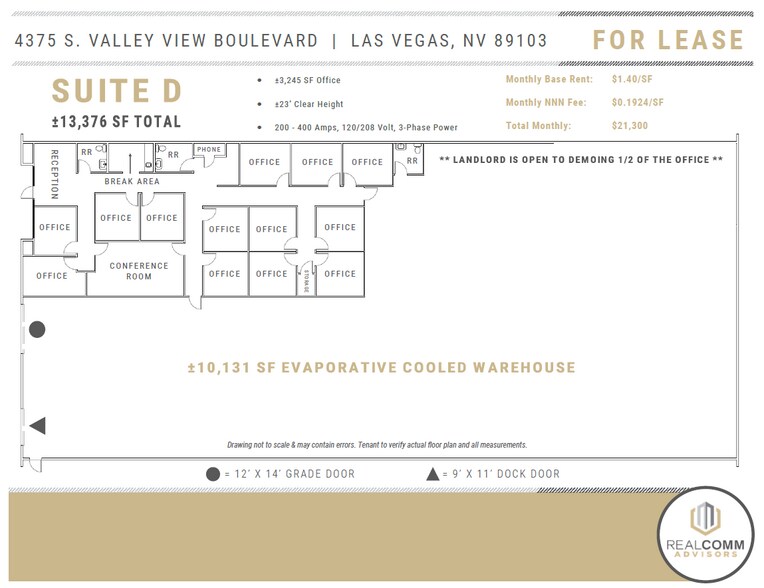 More Photos Of 4375 S Valley View Blvd, Las Vegas Warehouse For Lease