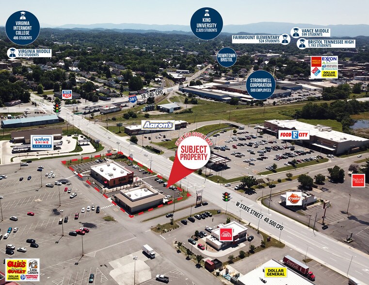 13251363 Euclid Ave, Bristol, VA 24201 Freestanding For Sale