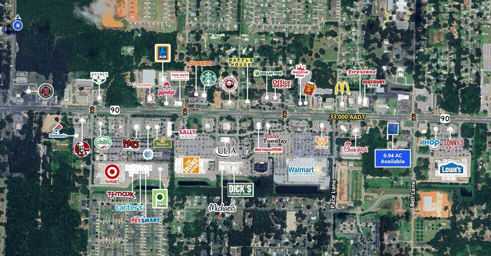 More Photos Of 5063 US 90, Pace General Retail For Lease