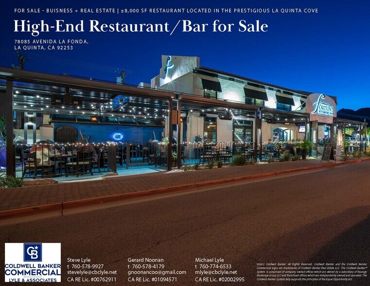 More Photos Of 78085 Avenida La Fonda, La Quinta Restaurant For Sale