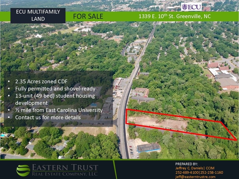 Primary Photo Of 1339 E 10th St, Greenville Land For Sale