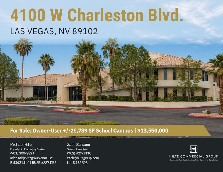 Primary Photo Of 4100 W Charleston Blvd, Las Vegas Lodge Meeting Hall For Sale