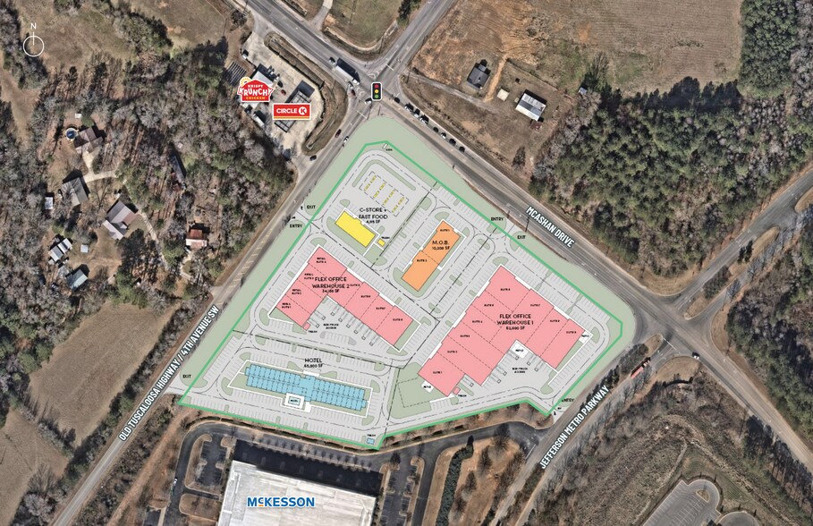 More Photos Of 6701 Jefferson Metro Parkway, Mc Calla Flex For Lease