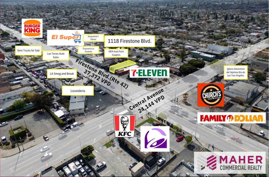 More Photos Of 1118 Firestone Blvd, Los Angeles Storefront For Sale