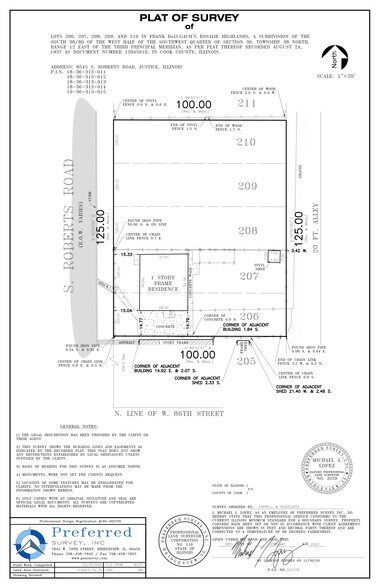 Primary Photo Of 8545 S Roberts Rd, Justice Land For Sale
