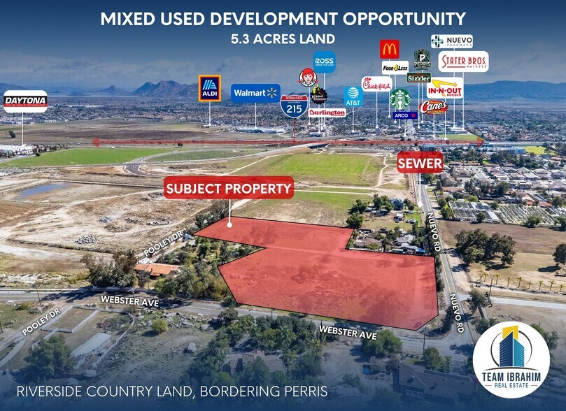 More Photos Of NE Corner of Nuevo Rd. and Webster Ave., Perris Land For Sale
