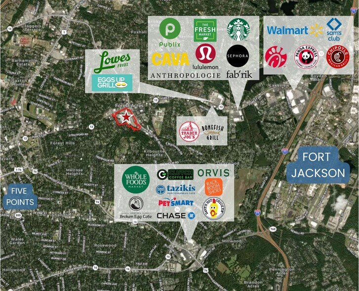 More Photos Of 3400 Forest Dr, Columbia Unknown For Lease