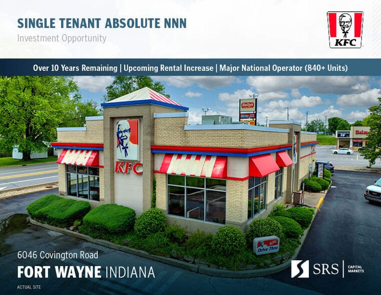 Primary Photo Of 6046 Covington Rd, Fort Wayne Fast Food For Sale