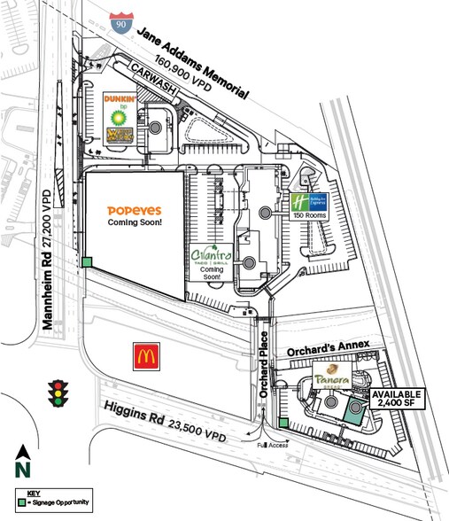 More Photos Of The Orchards at O'Hare, Des Plaines General Retail For Lease