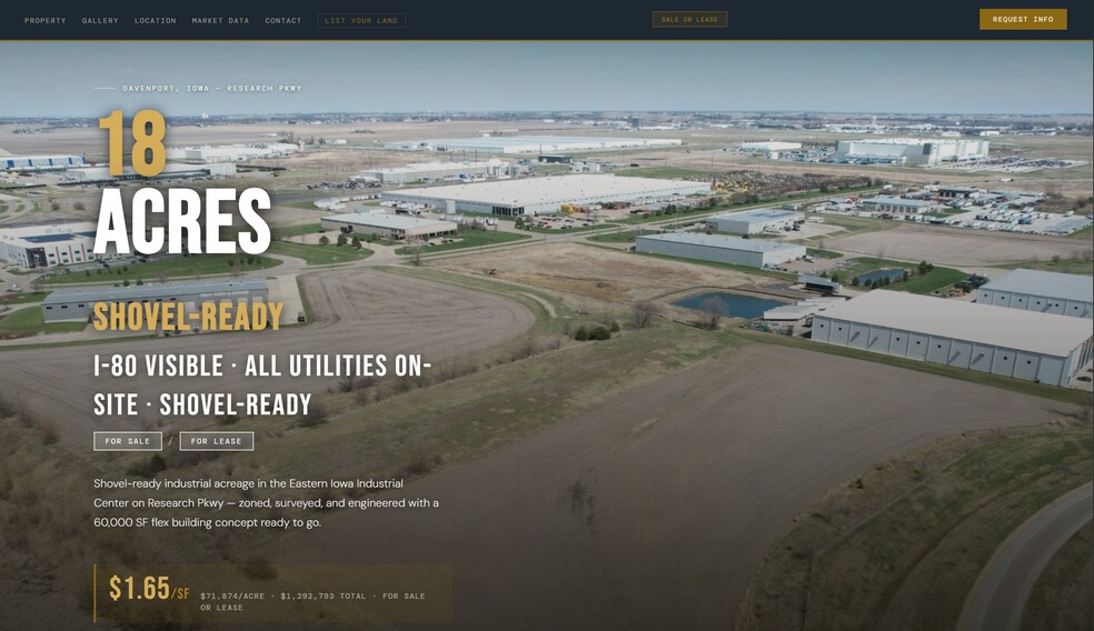 Primary Photo Of Research Parkway, Davenport Land For Sale