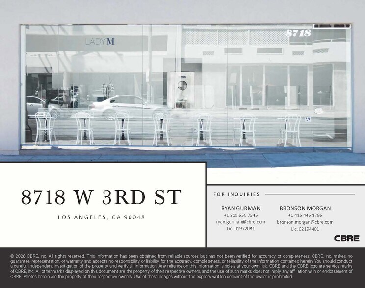 More Photos Of 8718 W 3rd St, Los Angeles Restaurant For Lease