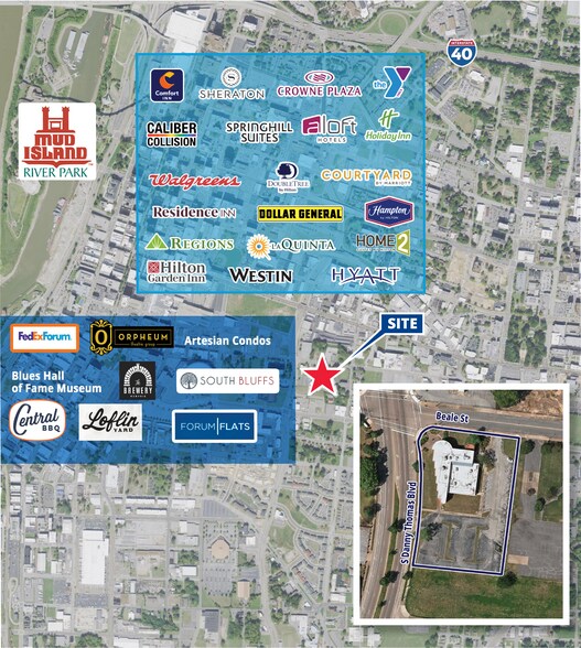 More Photos Of 485 Beale St, Memphis Office For Sale