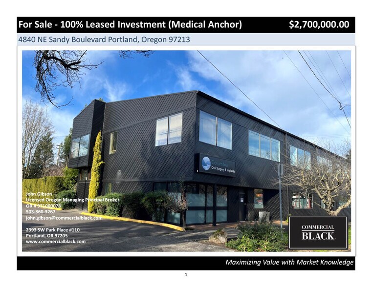 Primary Photo Of 4840 NE Sandy Blvd, Portland Office For Sale