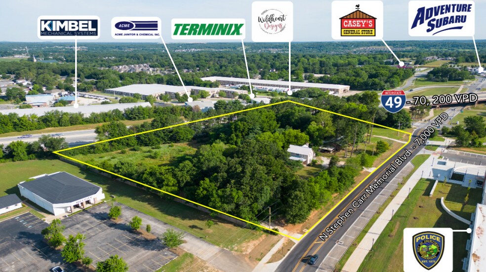 More Photos Of 1893 N Stephen Carr Memorial Blvd, Fayetteville Land For Sale